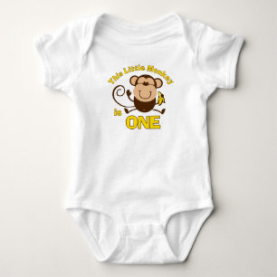 Little Monkey 1st Birthday Boy Baby Creeper Romper