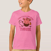 Little Monkey 3rd Birthday Girl T-shirt (Voorkant)