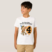 Little Monkey 4th Verjaardag Tshirts en geschenken (Voorkant volledig)