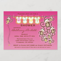 Little Monkey Baby Girl Shower