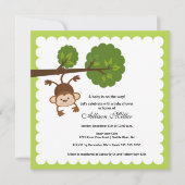 Little Monkey Baby shower Invitation Kaart (Voorkant)