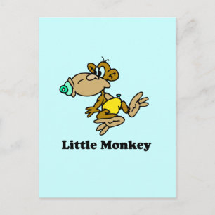 Little Monkey baby t-shirt Briefkaart