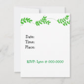 Little Monkey Birthday Invitations Kaart (Achterkant)