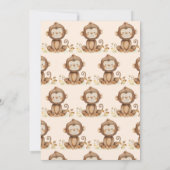 Little Monkey Boys Verjaardag Kaart (Achterkant)