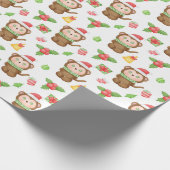 Little Monkey Christmas Cadeaupapier (Hoek)