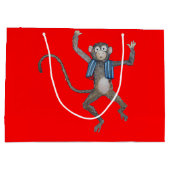 Little Monkey Gift Bag Groot Cadeauzakje (Achterkant)