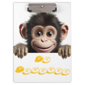 Little Monkey Go Bananas Klembord (Voorkant)