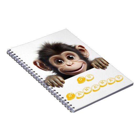 Little Monkey Go Bananas Notitieboek (Rechterzijde)