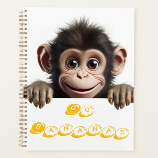 Little Monkey Go Bananas Planner (Voorkant)