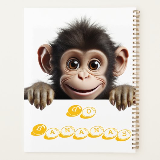 Little Monkey Go Bananas Planner (Achterkant)