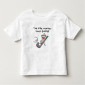 Little Monkey houdt van Golfing Kinder Shirts (Voorkant)