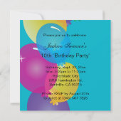 Little Monkey Kids Birthday Party Kaart (Achterkant)