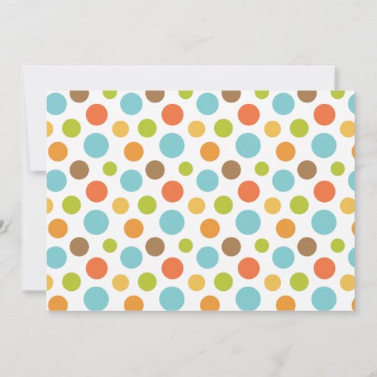 Little Monkey Oerwoud Animals eerste verjaardag ui Kaart (Achterkant)