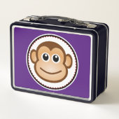 Little Monkey Personalized Child Name Cartoon (Achterkant)