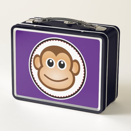 Little Monkey Personalized Child Name Cartoon (Achterkant)