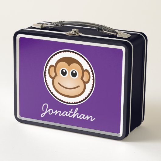 Little Monkey Personalized Child Name Cartoon (Voorkant)