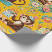 Little Monkey Wrapping Paper Cadeaupapier (Hoek)