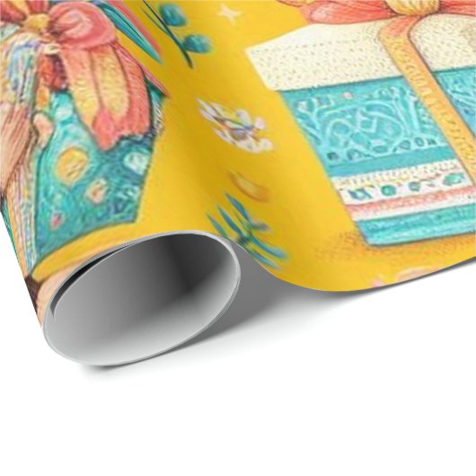 Little Monkey Wrapping Paper Cadeaupapier (Rol Hoek)