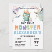 Little Monster 1e 2e 3e 4e 5e 6e Verjaardag Kaart (Voorkant)