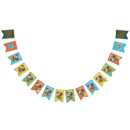 Little Monster 1e verjaardag decor maandelijkse fo Vlaggetjes