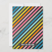 Little Monster 1e Verjaardagsfeestuitnodiging Kaart (Achterkant)