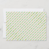 Little Monster 1st Birthday Foto Kaart (Achterkant)