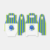 Little Monster 2e Verjaardag Jongen Blauw Groene S Bedankdoosjes (Uitgevouwen)