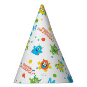 Little Monster 2e verjaardagsfeestje Pet Feesthoedjes (Rechts)