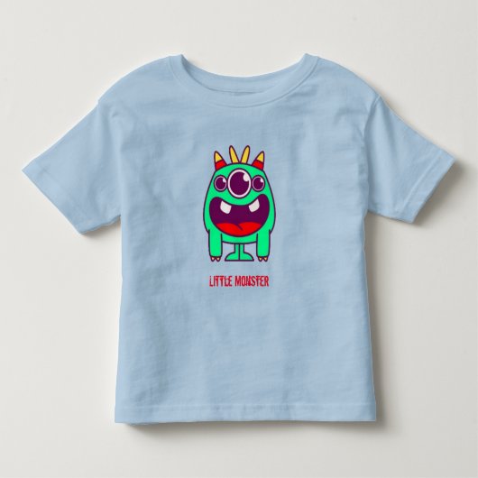 Little Monster (aanpasbare tekst) Kinder Shirts (Voorkant)