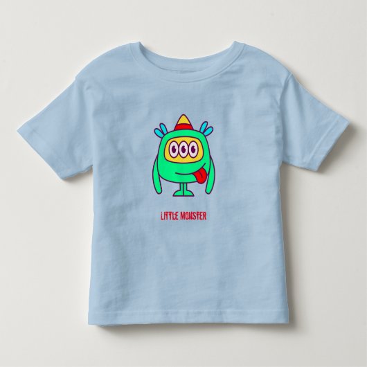 Little Monster (aanpasbare tekst) Kinder Shirts (Voorkant)