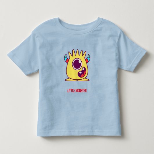 Little Monster (aanpasbare tekst) Kinder Shirts (Voorkant)
