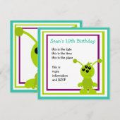 Little Monster Alien Creaters Kaart (Voorkant / Achterkant)