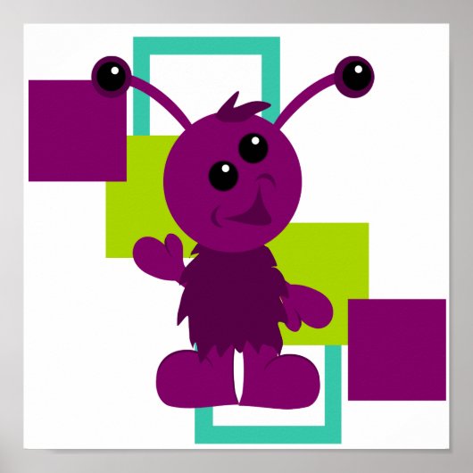 Little Monster Alien Creature Poster (Voorkant)