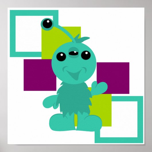 Little Monster Alien Creature Poster (Voorkant)