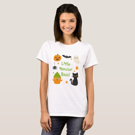 Little Monster Bash Halloween - Schattige Spooky - T-shirt (Voorkant volledig)