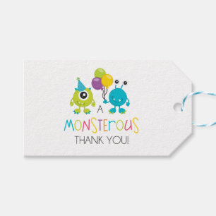 Little Monster Bedank Tag Cadeaulabel