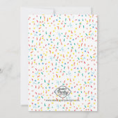 Little Monster Birthday Party Invitation Kaart (Achterkant)