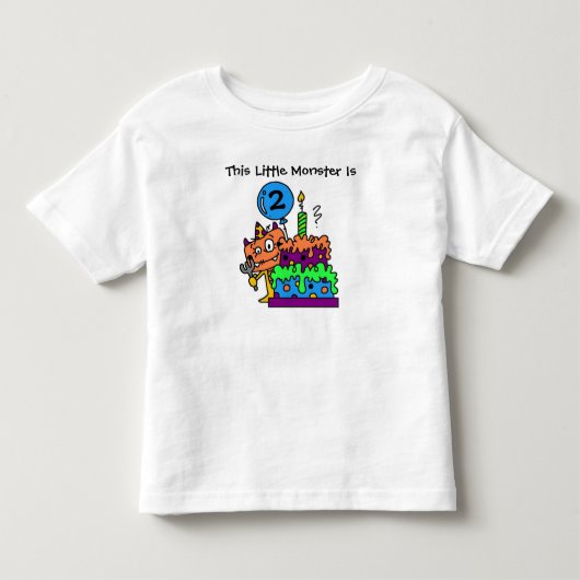  Little Monster Birthday T-shirt (Voorkant)