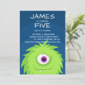 Little Monster Blue Kaart (Staand voorkant)