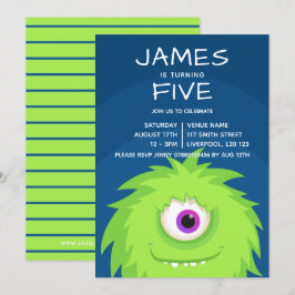 Little Monster Blue Kaart