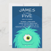 Little Monster Blue Kaart (Voorkant)