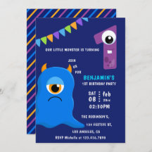 Little Monster Boy 1st Birthday Party