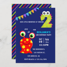Little Monster Boy 2nd Birthday Party