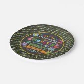 Little Monster Chalkboard 1st Birthday Party Papieren Bordje (Gekanteld)