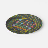 Little Monster Chalkboard 2e verjaardagsfeestje Papieren Bordje (Gekanteld)