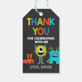 Little Monster Dank u Label verjaardagscadeau Labe Cadeaulabel