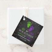 Little Monster Halloween Gender Release Party Bedankjes Labels (In situ)