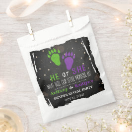 Little Monster Halloween Gender Release Party Bedankzakje