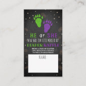 Little Monster Halloween Gender Release Party Informatiekaartje (Voorkant)