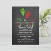 Little Monster Halloween Gender Release Party Kaart (Staand voorkant)